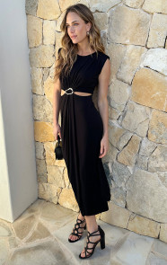 Luxury-Cut-Out-Jurk-Zwart-3