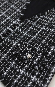 Luxury-Lurex-Tweed-Gilet-Black