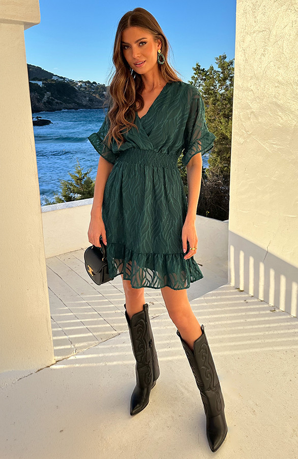 Noa-Premium-Ruffle-Jurk-Smaragd-3