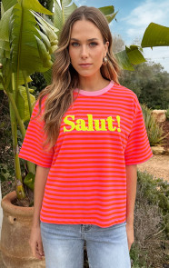 Oversized-Salut-T-shirt-Oranje-Roze-2