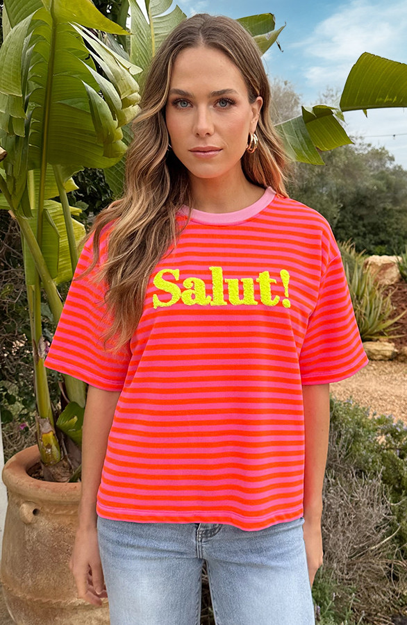 Oversized-Salut-T-shirt-Oranje-Roze-2