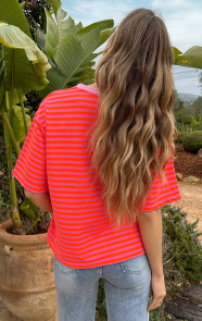 Oversized-Salut-T-shirt-Oranje-Roze-4