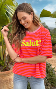 Oversized-Salut-T-shirt-Oranje-Roze-6