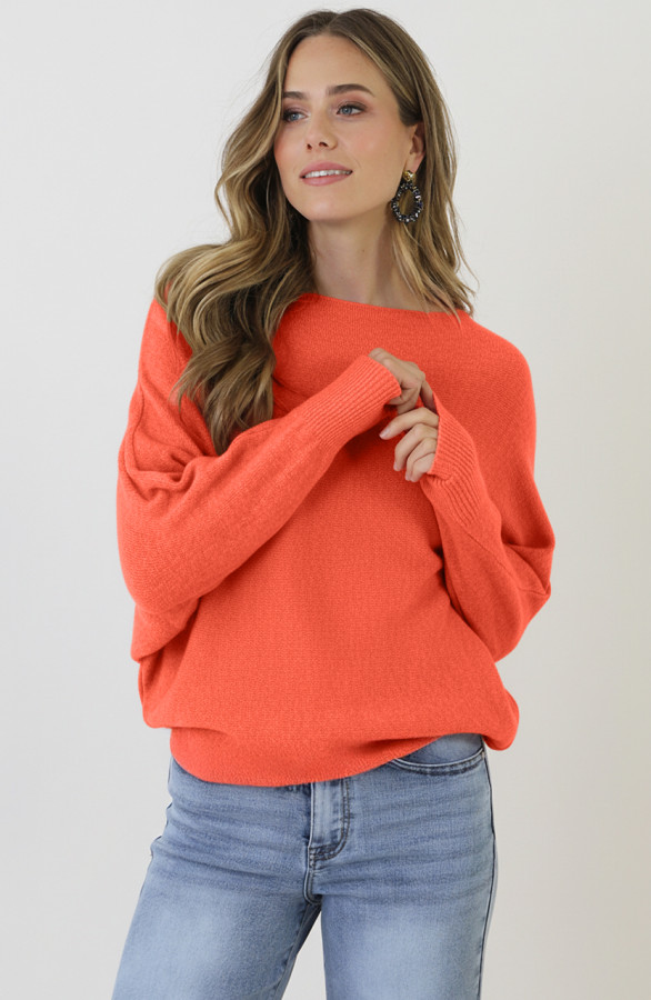 Oversized-Soft-Trui-Koraal-Oranje-4