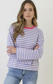 Oversized-Strepen-Top-Katoen-Baby-Blue-Roze-88-2