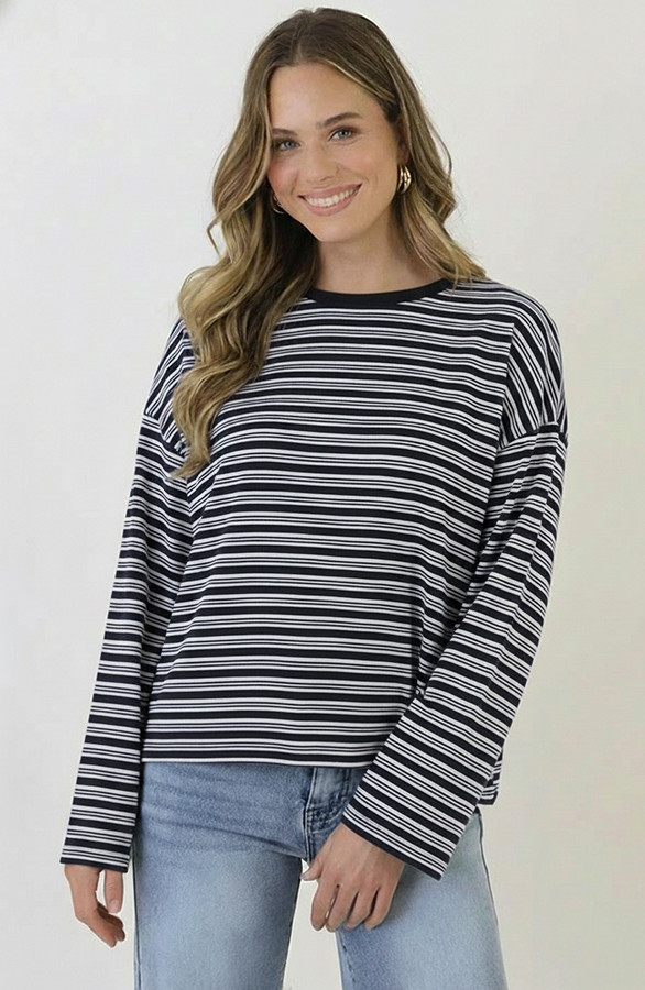 Oversized-Strepen-Top-Katoen-Double-Black-88-4