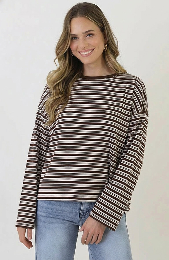 Oversized-Strepen-Top-Katoen-Double-Choco-88-1