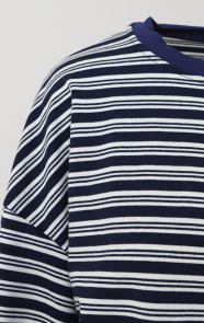 Oversized-Strepen-Top-Katoen-Double-Marine-2