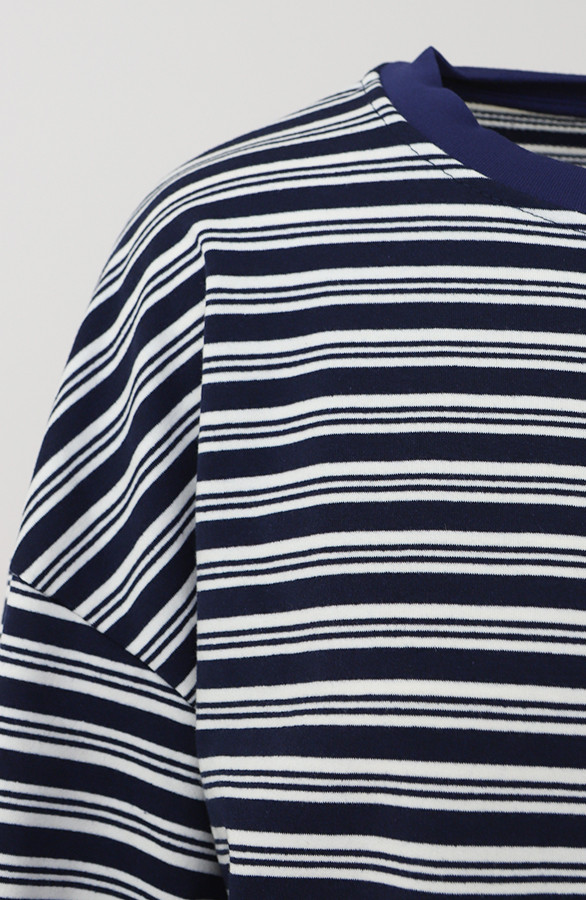Oversized-Strepen-Top-Katoen-Double-Marine-2