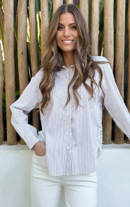 Oversized-Stripe-Lace-Blouse-Beige-6-6
