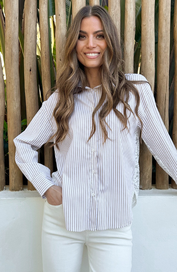 Oversized-Stripe-Lace-Blouse-Beige-6-6