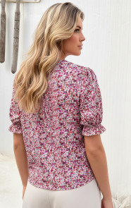 Ruffle-Top-Met-Pofmouwen-Print-Roze-6