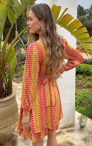 Smocked-Waistband-Lurex-Jurk-Lemonade-7