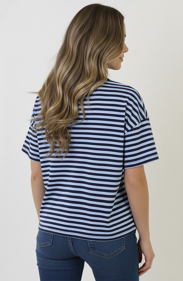 Strepen-T-Shirt-Katoen-Marine-Baby-Blue-6-1