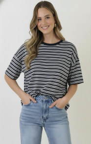 Strepen-t-shirt-double-black-1