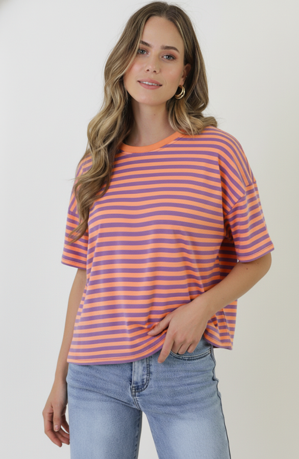 Strepen-t-shirt-katoen-lila-orange-3-