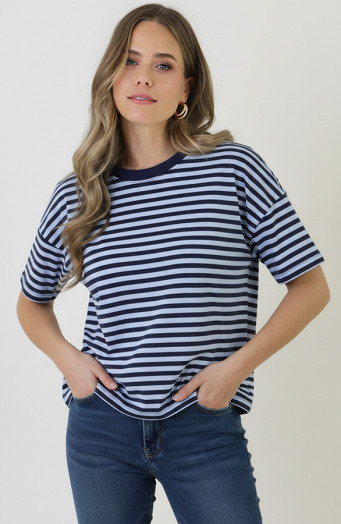 Strepen-t-shirt-katoen-marine-oversized-3