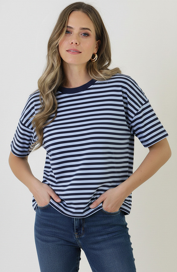 Strepen-t-shirt-katoen-marine-oversized-3