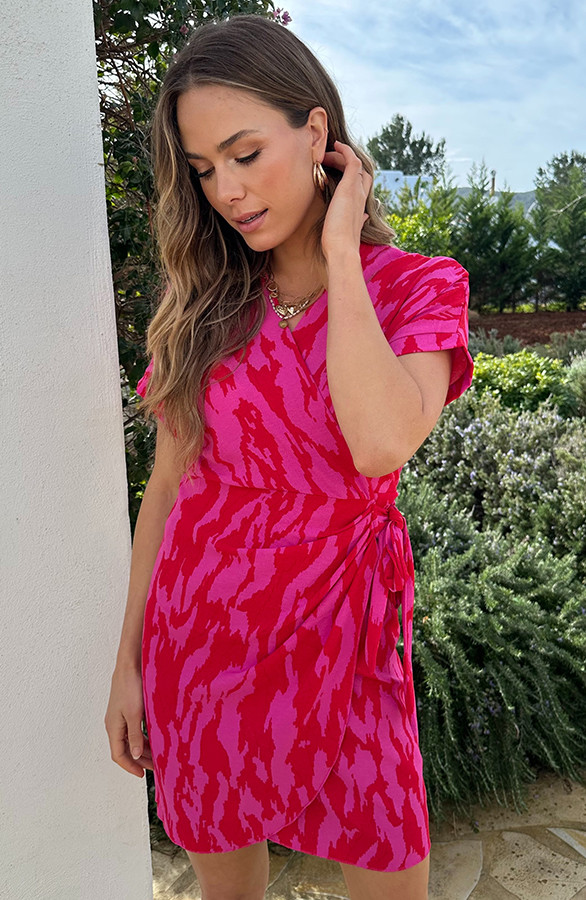 Wrap-Jurk-Zebra-Fuchsia-4