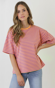 strepen-t-shirt-katoen-lila-orange-2