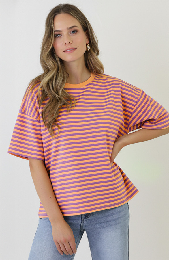 strepen-t-shirt-katoen-lila-orange-2