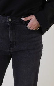 Barrel-jeans-stretch-washed-black-1