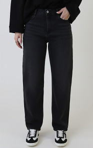 Barrel-jeans-stretch-washed-black-2