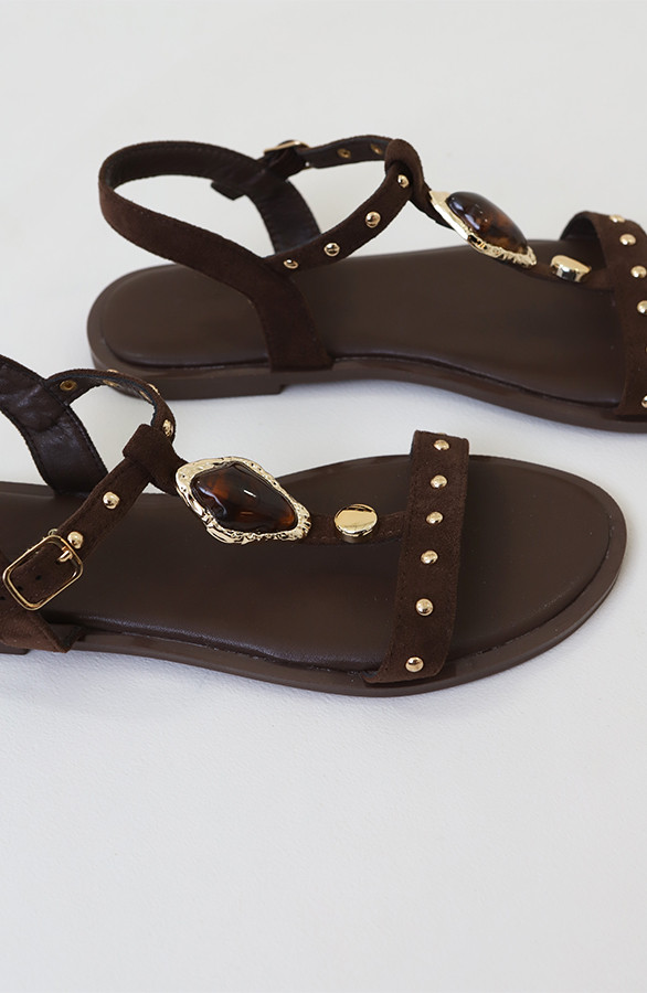 Boho-Sandalen-Met-Studs-Suede-Choco-3