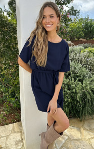 Boothals-Loose-Fit-Jurk-Marine-5