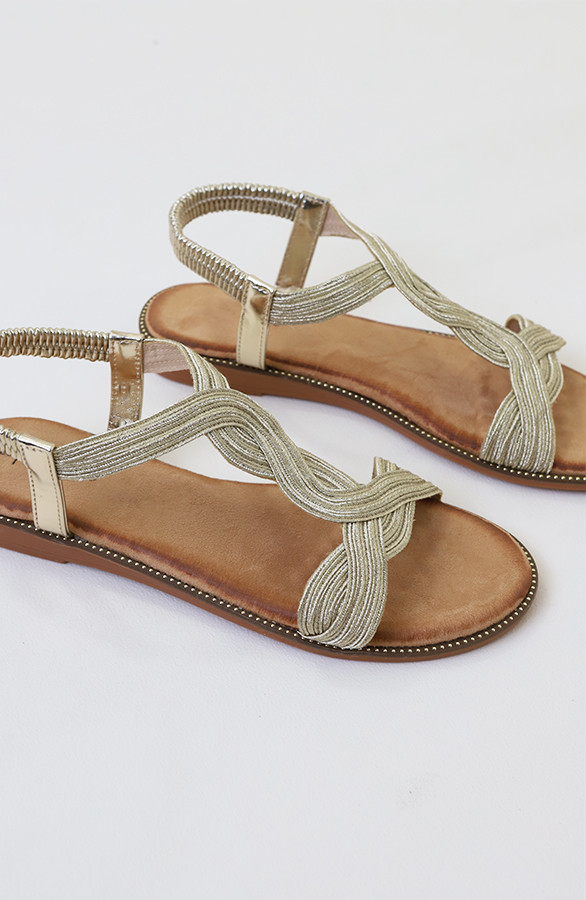 Braided-Flat-Sandals-Lurex-Gold-3