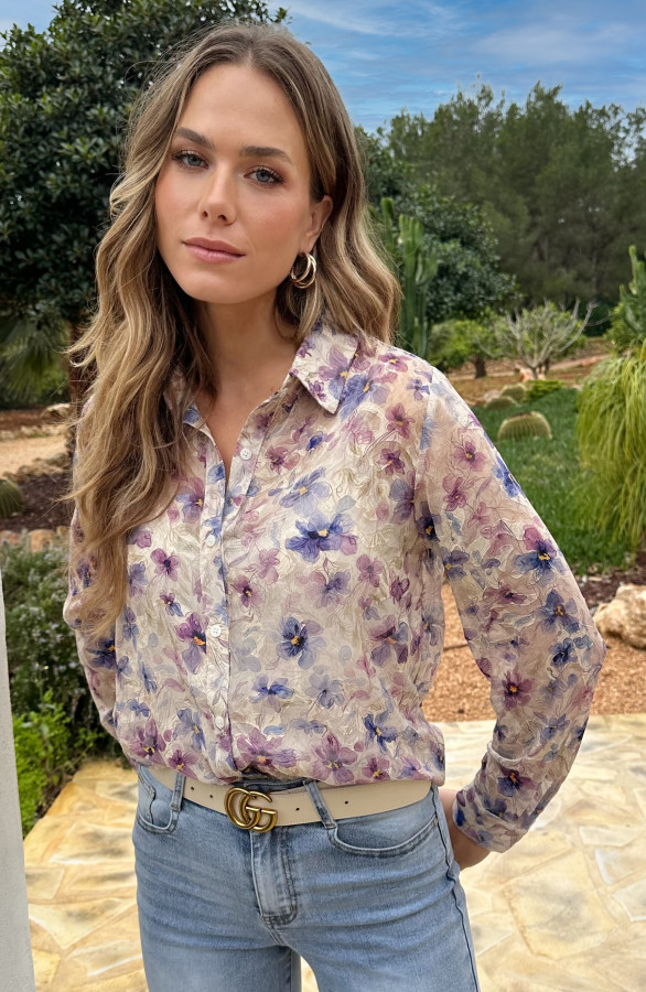 Chiffon-Bloem-Print-BlouseBeige-4