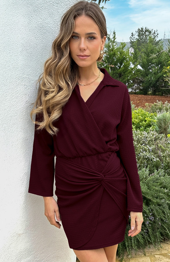Draped-Stretch-Dress-Burgundy-66-1