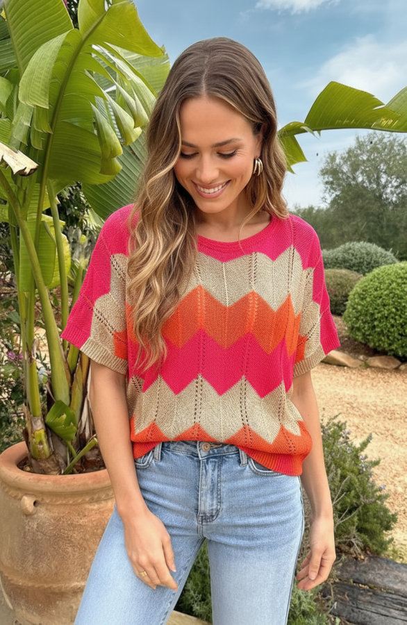 Gehaakte-Trui-Zigzag-Fuchsia-Oranje-66-3