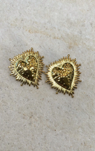 Gouden-Hart-Shine-Oorbellen