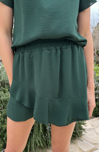 Liv Rüschen-Skort Smaragd