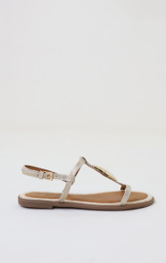 Luxury-Flat-T-Strap-Sandals-Beige-1