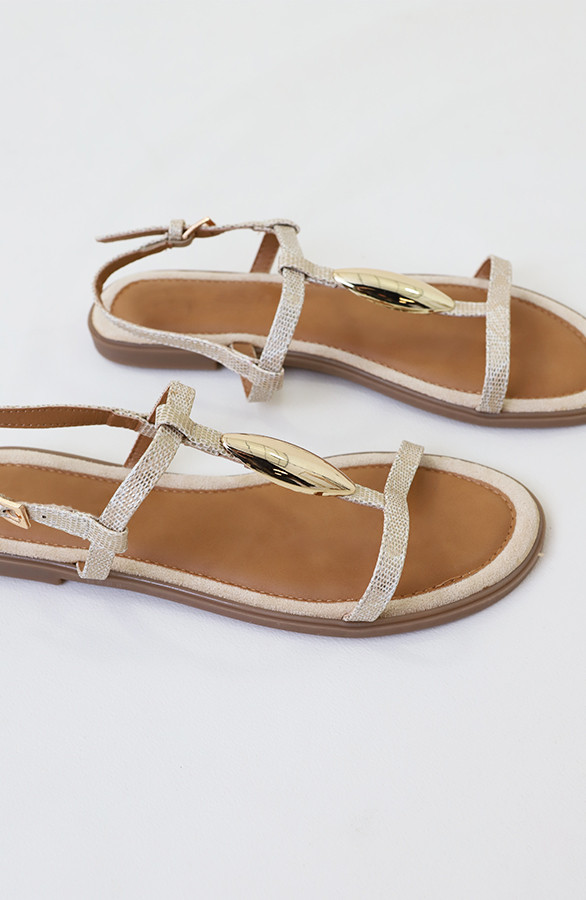 Luxury-Flat-T-Strap-Sandals-Beige-3