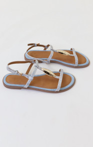 Luxury-Flat-T-Strap-Sandals-Blue-2