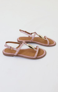 Luxury-Flat-T-Strap-Sandals-Pink-2