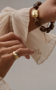 Marble-Armband-Choco-Gold