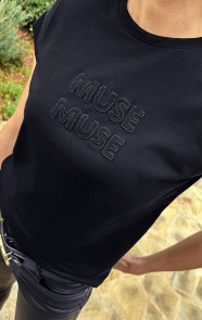 Muse-Muse-Embroidery-T-shirt-Zwart-2