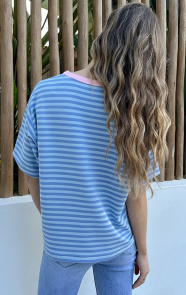 Oversized-Amour-Striped-T-shirt-Blauw-66-5