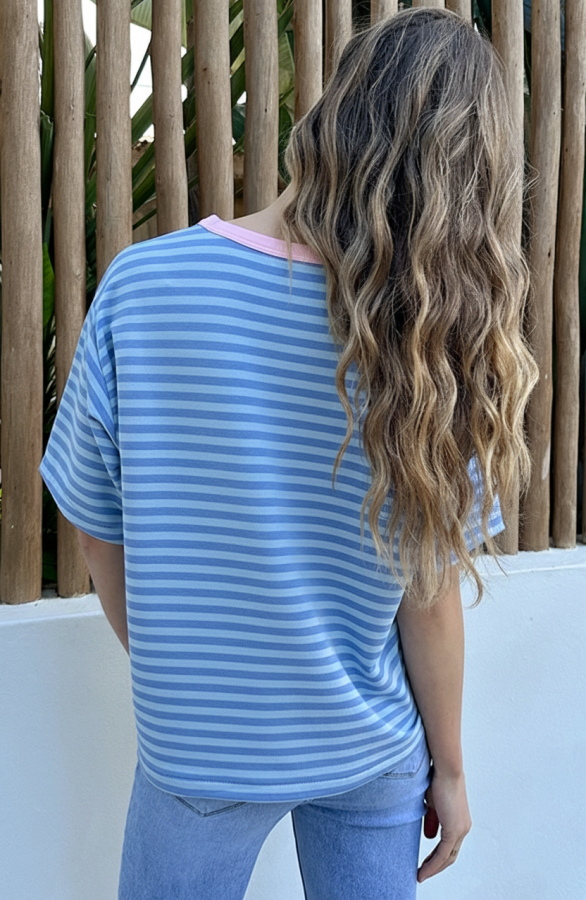 Oversized-Amour-Striped-T-shirt-Blauw-66-5
