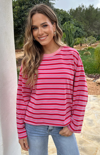 Oversized-Strepen-Top-Katoen-Tricolore-66-5