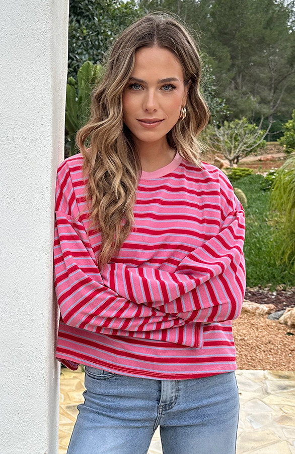 Oversized-Strepen-Top-Katoen-Tricolore-66-7