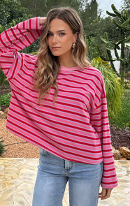 Oversized-Strepen-Top-Katoen-Tricolore-66-9