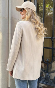 Oversized-Striped-Print-Blazer-Beige-AI-2