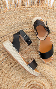 Plateau-Sandalen-Dames-Zwart-66