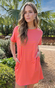 Pocket-Tuniek-Strepen-Fuchsia-Oranje-7