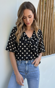 Ruffle-Blouse-Polkadots-Zwart-AI-4